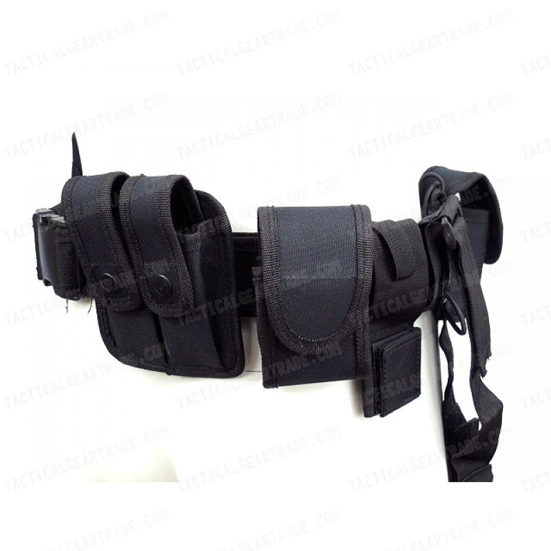 Modular Pouch Holder Police Security Duty Belt w/ Holster #B