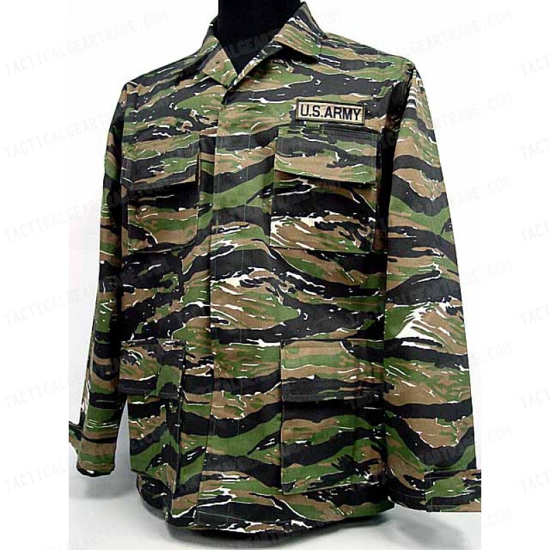 US ARMY Tiger Stripe Camo BDU Uniform Set Shirt Pants