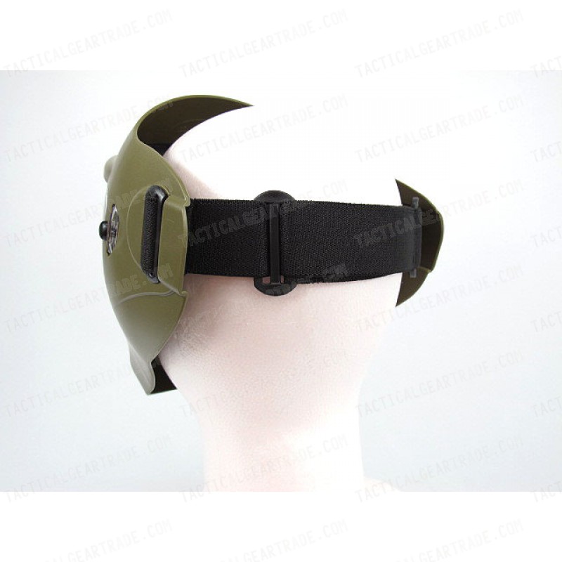 APS Heavy Duty Face Mask with Anti-Fog Lens Olive Drab OD