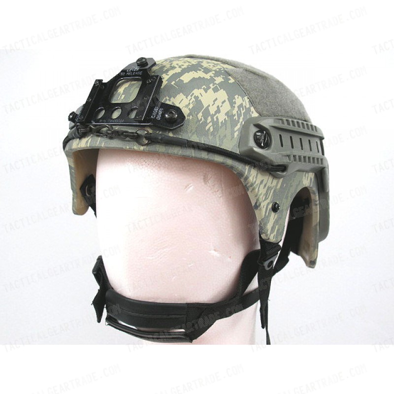 IBH Helmet with NVG Mount & Side Rail Digital ACU Camo