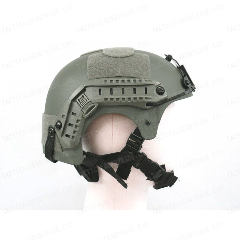 IBH Helmet with NVG Mount & Side Rail Foliage Green