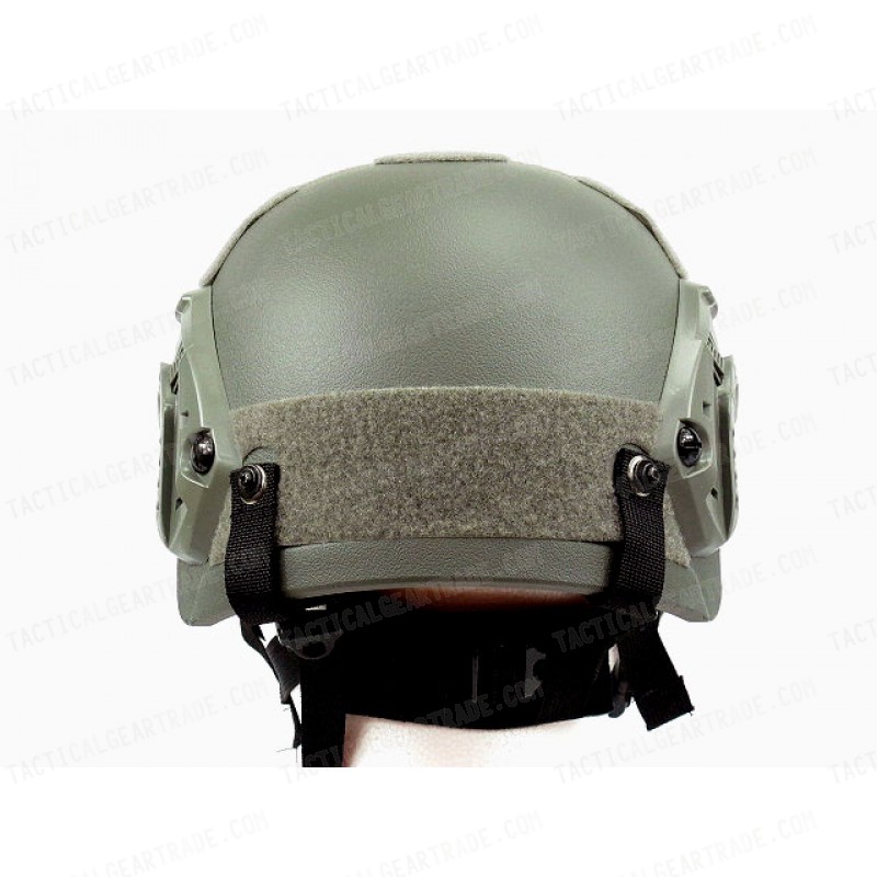 IBH Helmet with NVG Mount & Side Rail Foliage Green