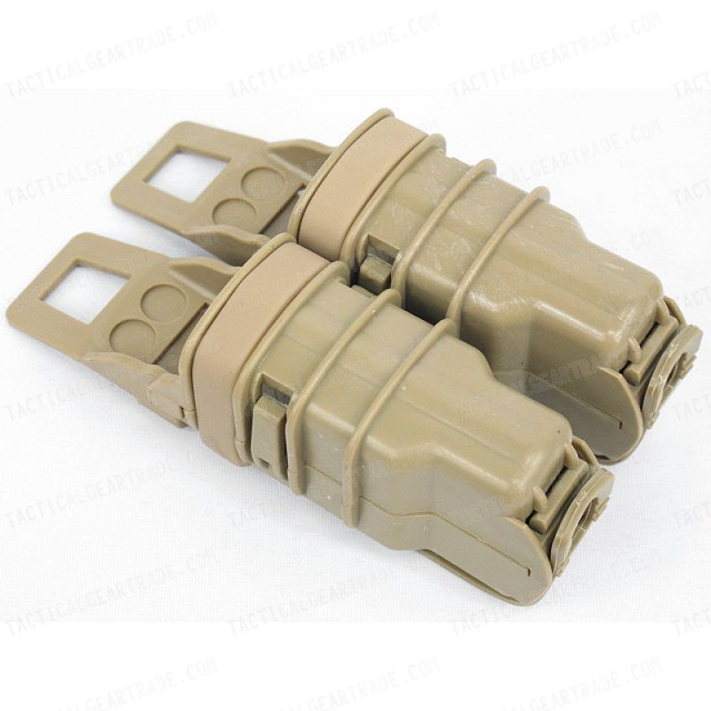 Molle FastMag Magazine Clip Set for Pistol/MP5 Tan