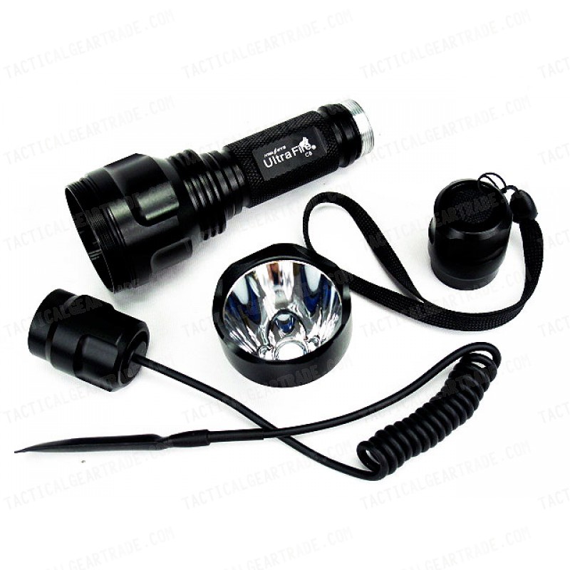 UltraFire C8 T6 CREE LED 1300 Lm Flashlight w/Pressure Switch