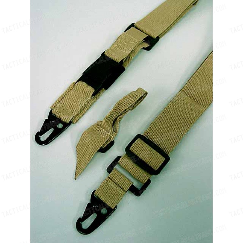 Universal 3-Point QD Tactical Rifle Sling Coyote Brown