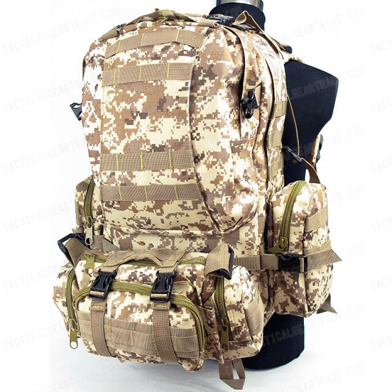 Desert Assault Pack Rucksack Kampftasche Packtasche Camouflage Tropen Tarn Camo 