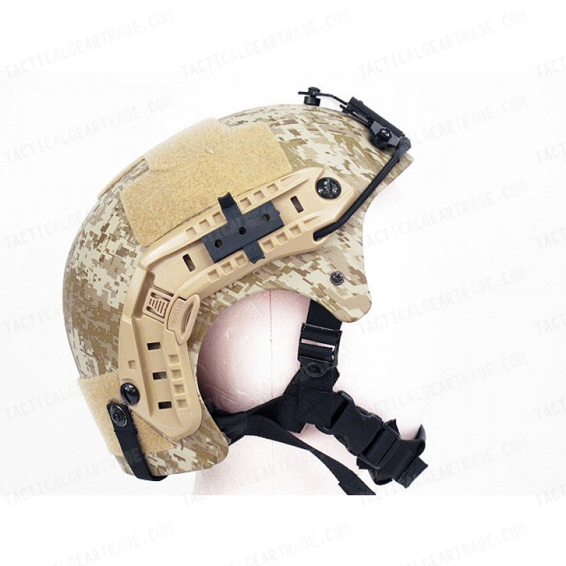 IBH Helmet with NVG Mount & Side Rail Digital Desert Camo