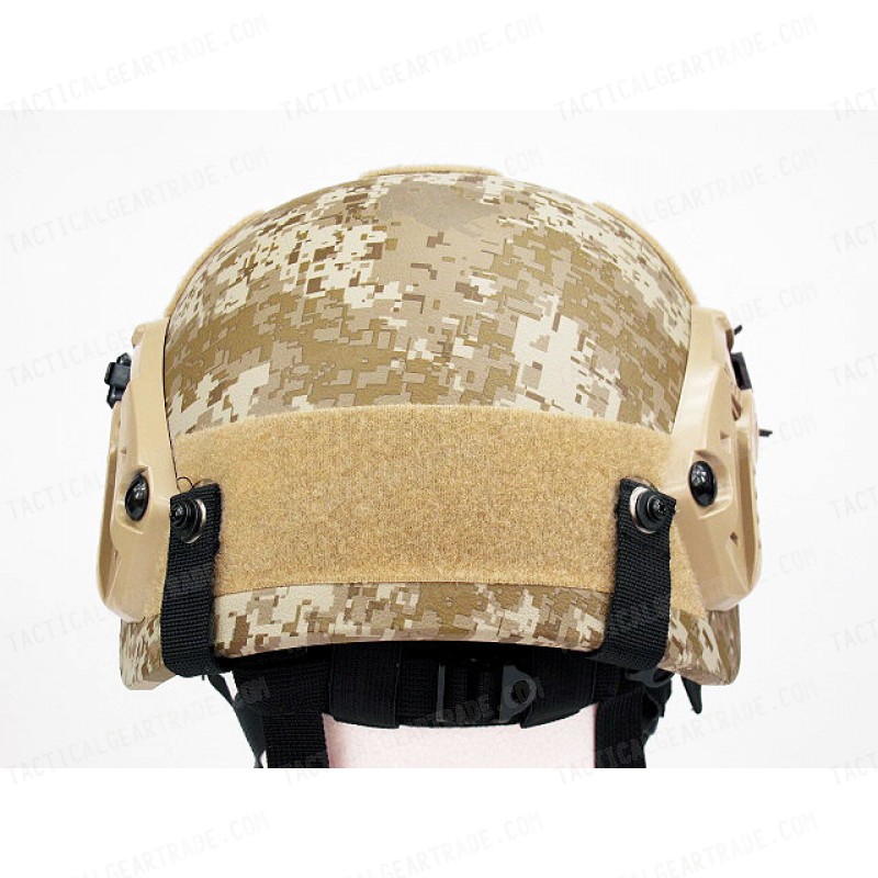 IBH Helmet with NVG Mount & Side Rail Digital Desert Camo