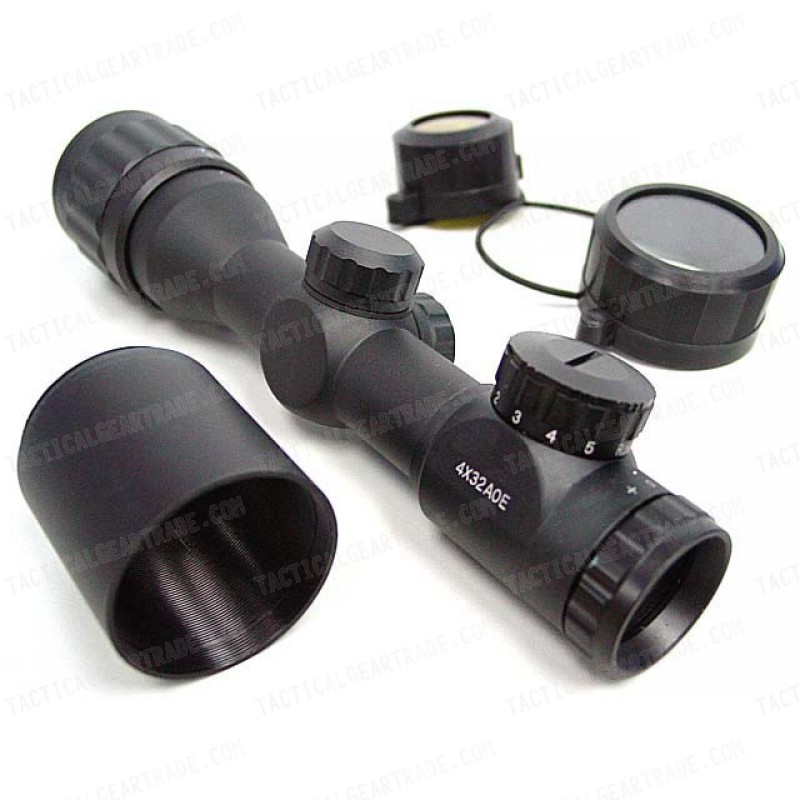 4x32 Red/Green Illuminated Hunting Reticle Rifle Scope