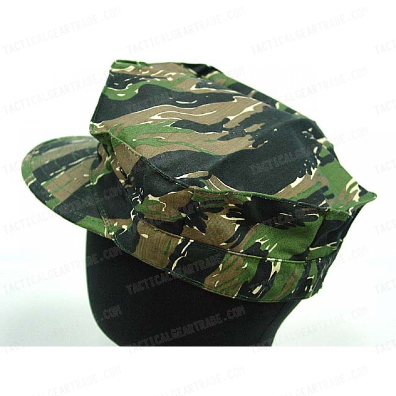 Cadet Patrol Hat Cap Tiger Stripe Woodland Camo