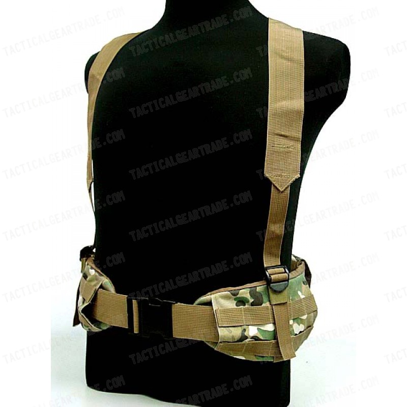 Molle II Panel Platform Waist Belt Suspender Multi Camo