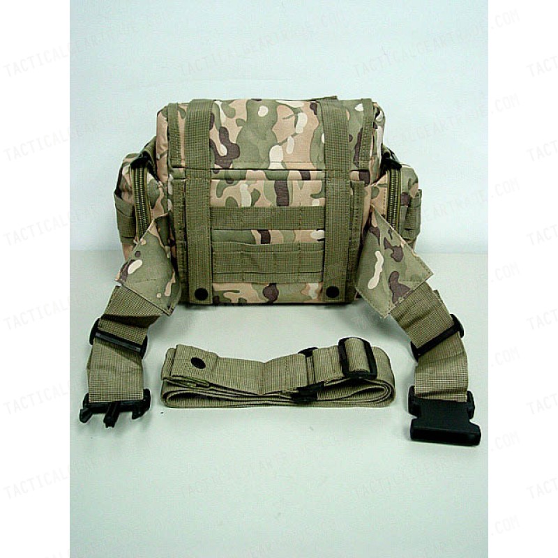 Molle Utility Shoulder Waist Pouch Bag L Multi Camo