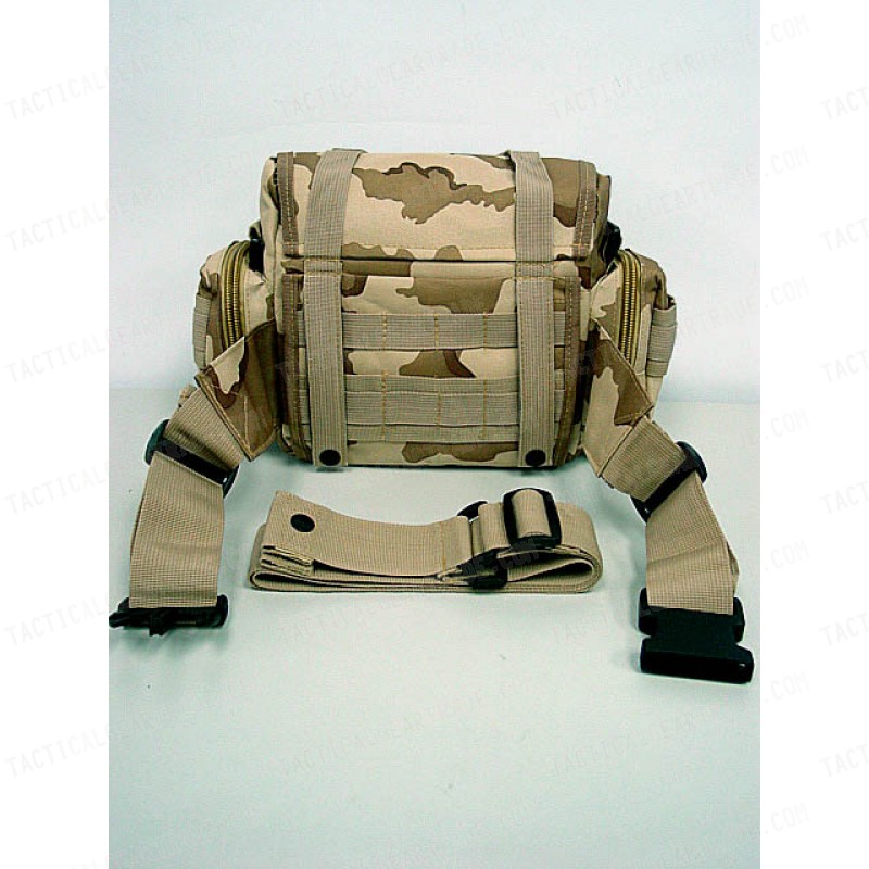 Molle Utility Shoulder Waist Pouch Bag L Desert Camo