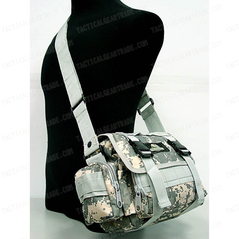 Molle Utility Shoulder Waist Pouch Bag L Digital ACU Camo