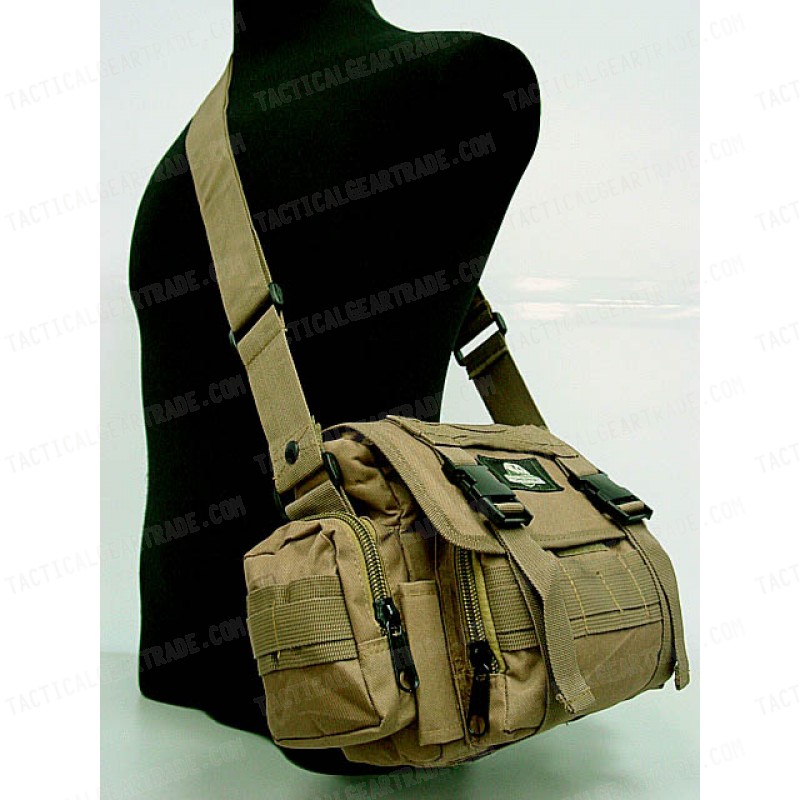 Molle Utility Shoulder Waist Pouch Bag L Coyote Brown