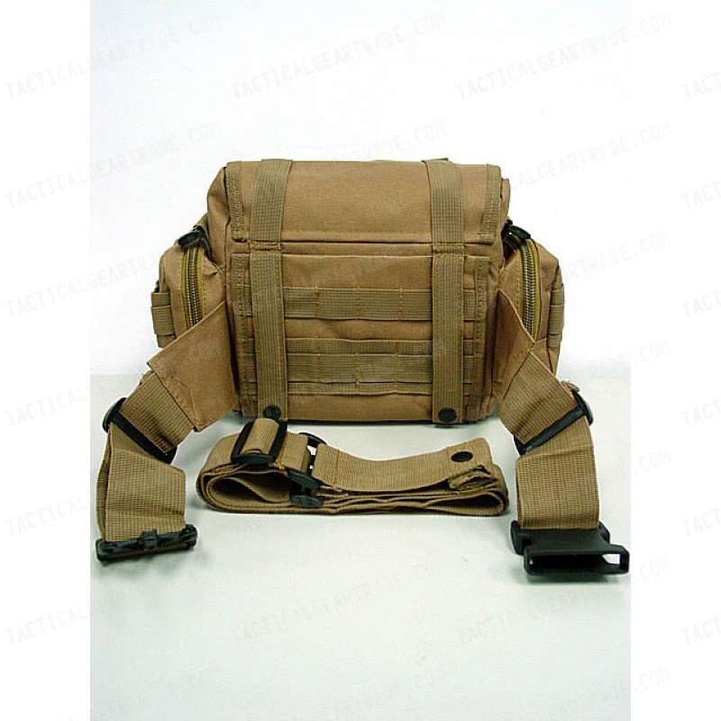 Molle Utility Shoulder Waist Pouch Bag L Coyote Brown