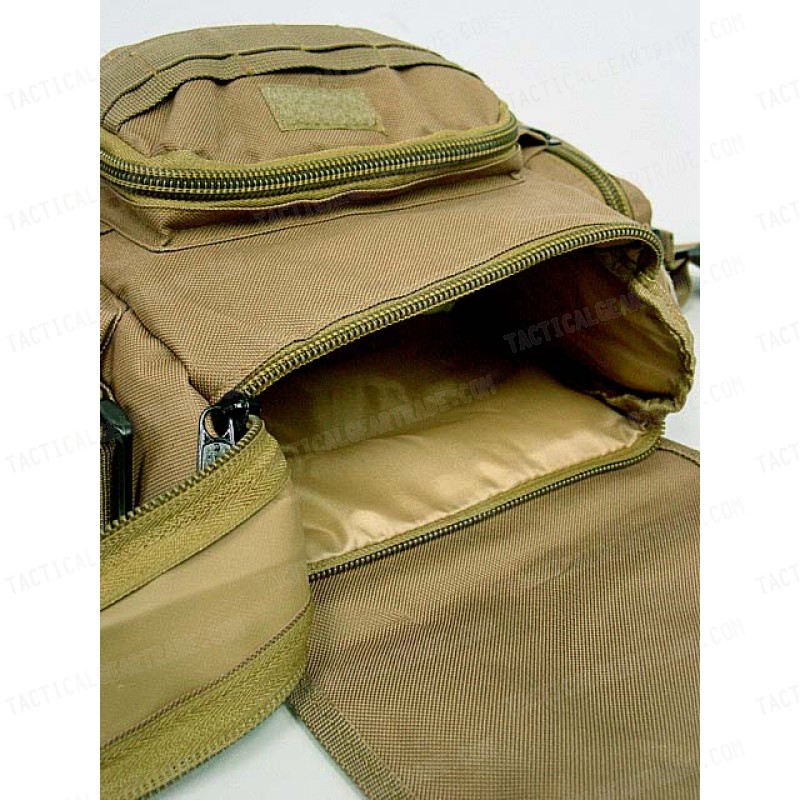 Molle Utility Shoulder Waist Pouch Bag L Coyote Brown