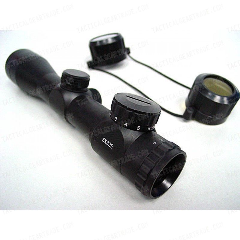 6x32 Red/Green Illuminated Hunting Reticle Rifle Scope