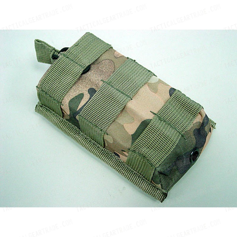 Molle Open Top Magazine/Walkie Talkie Pouch Multi Camo