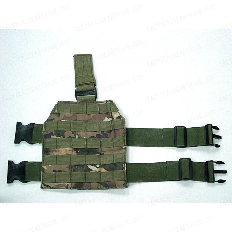 Airsoft Molle Drop Leg Panel Platform Multi Camo