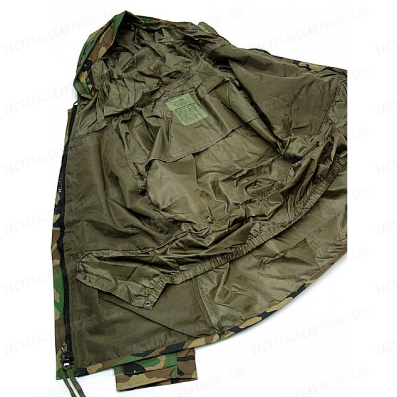 USMC Hoodie Waterproof ECWCS Gen 1 Parka Jacket Camo Woodland