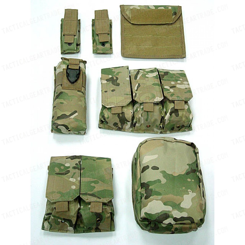 Molle Combat Strike Plate Carrier CIRAS Vest Multi Camo