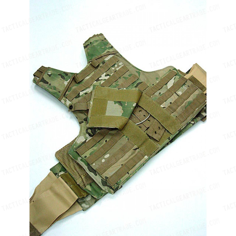 Molle Combat Strike Plate Carrier CIRAS Vest Multi Camo