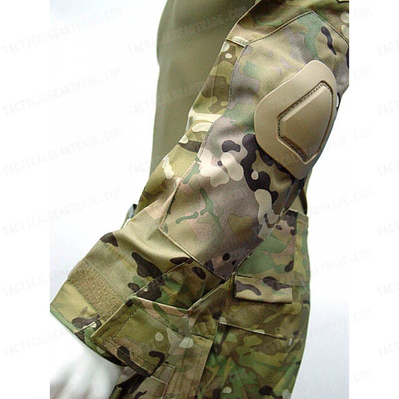 EMERSON Combat Shirt & Pants Multi Camo w/ Elbow & Knee Pads version 1