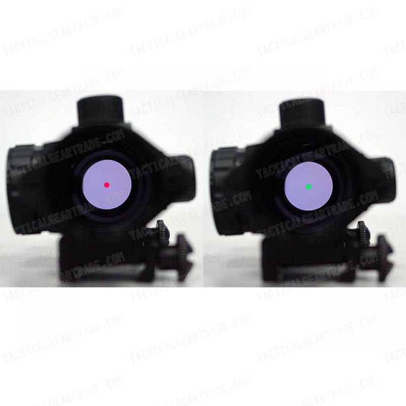 30mm Airsoft Red/Green Dot Sight Reticle Scope QD Mount