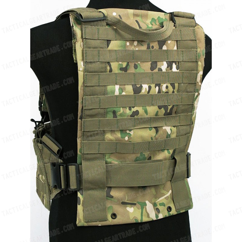 USMC Molle Hydration Combat Carrier Vest Multi Camo