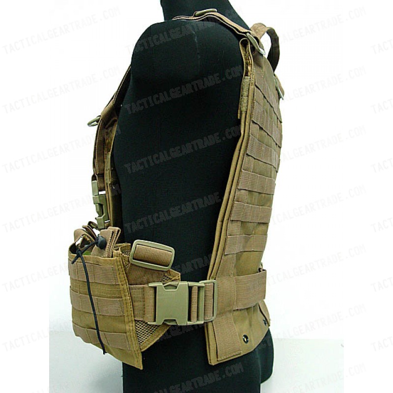 USMC Molle Hydration Combat Carrier Vest Coyote Brown