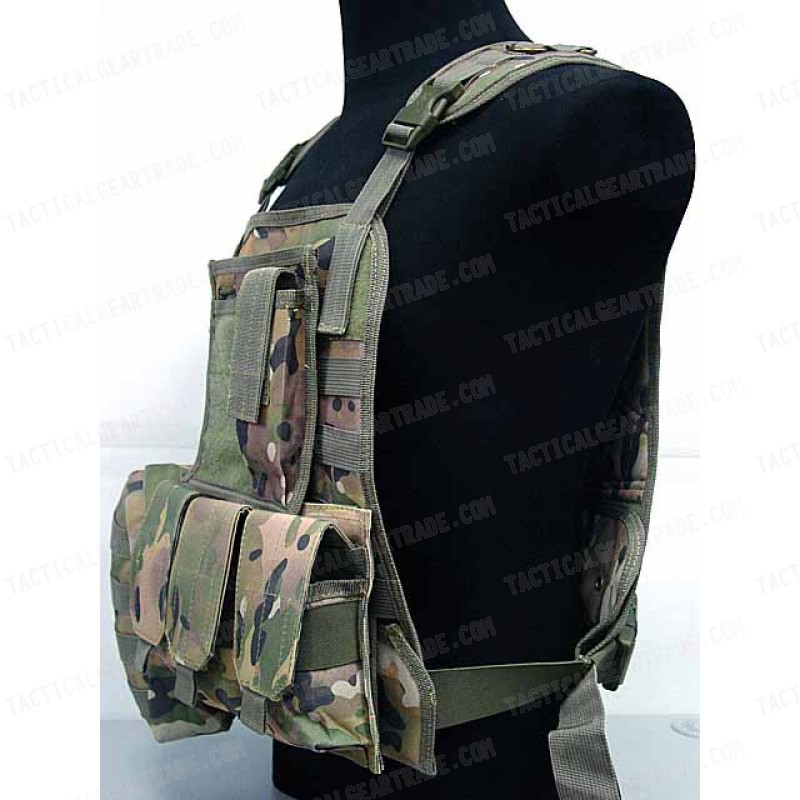 US Marine Assault Molle Plate Carrier Vest Multi Camo