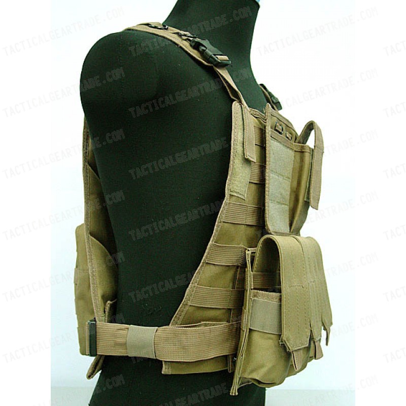 US Marine Assault Molle Plate Carrier Vest Coyote Brown