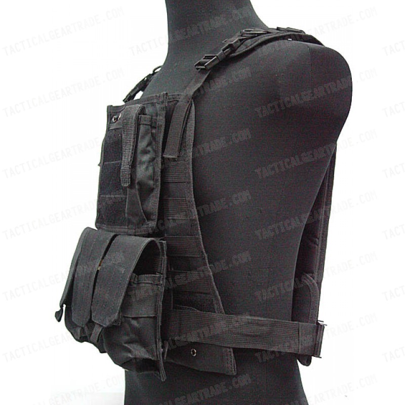 US Marine Assault Molle Plate Carrier Vest Black