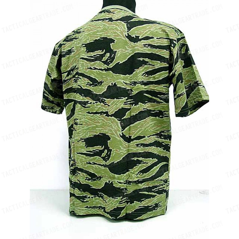 Camouflage Short Sleeve T-Shirt Tiger Stripe Camo