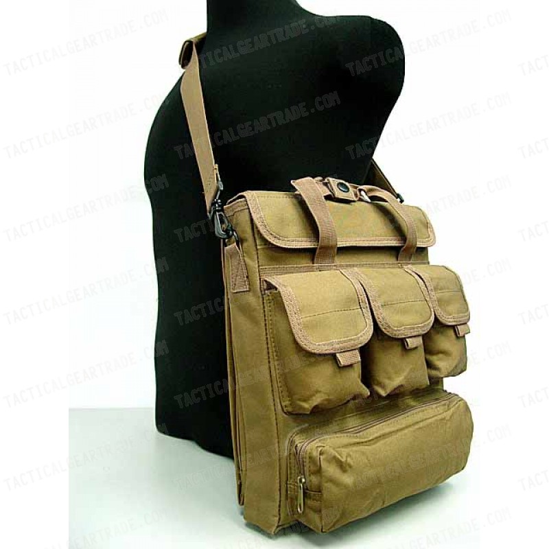 Notebook Computer Carry Case Shoulder Bag Coyote Brown