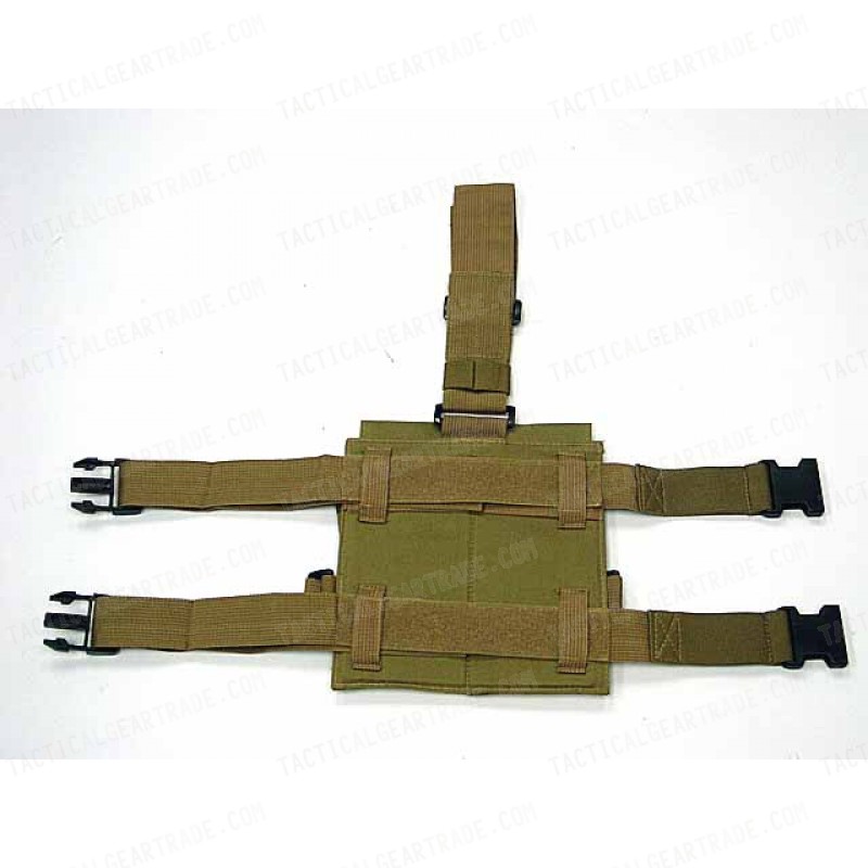 Double Magazine Drop Leg Pouch Coyote Brown