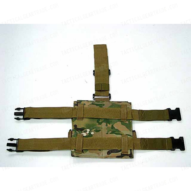 Double Magazine Drop Leg Pouch Multi Camo