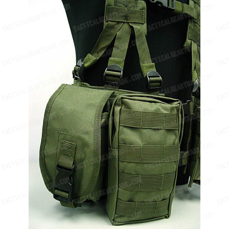 US Army Delta Elite Seal Molle Hydration Vest OD