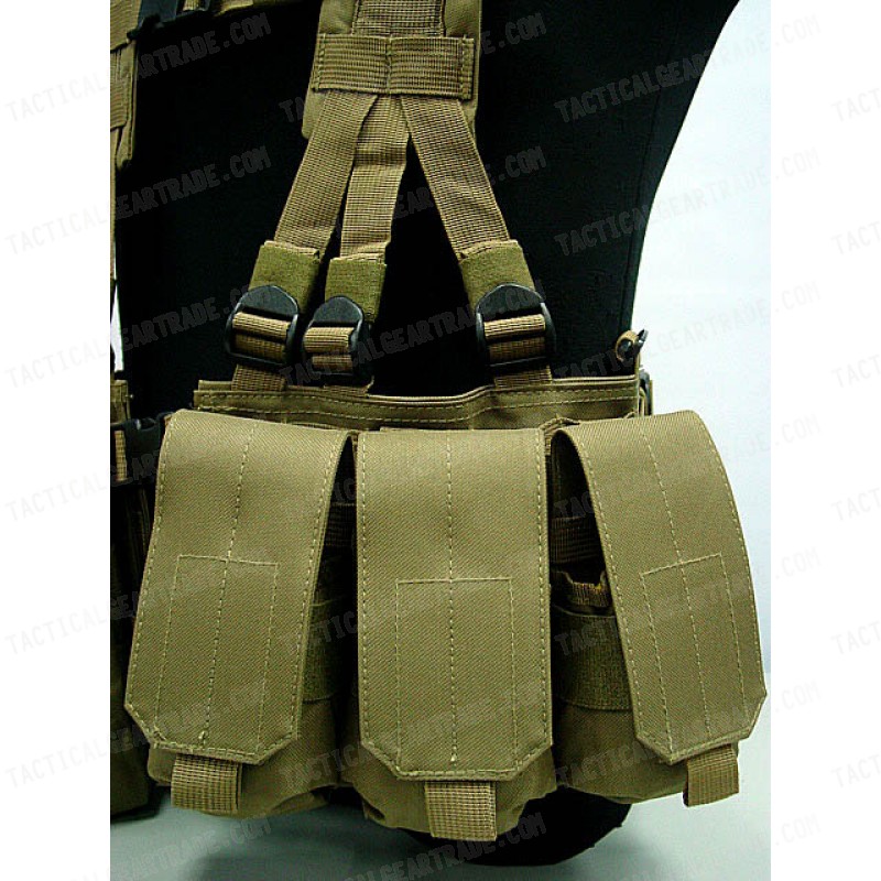 US Army Delta Elite Seal Molle Hydration Vest Coyote Brown