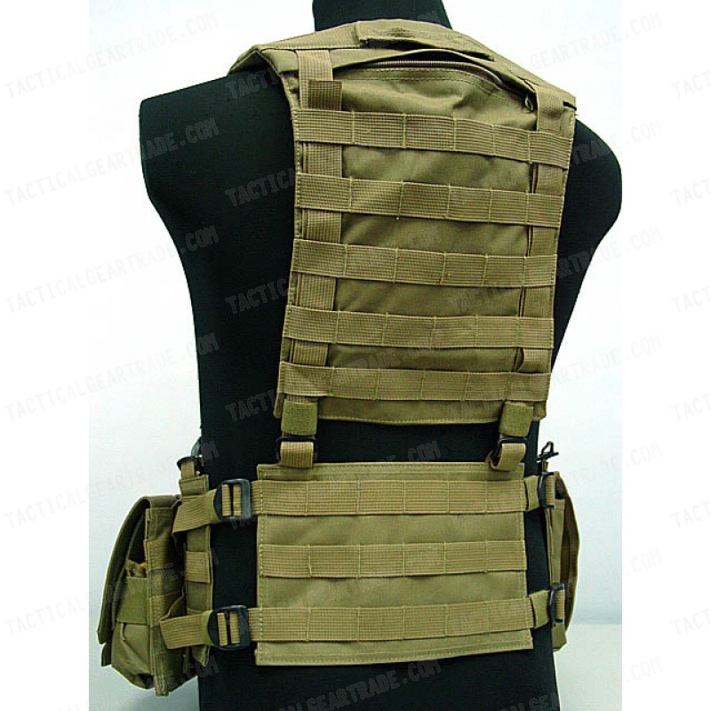 US Army Delta Elite Seal Molle Hydration Vest Coyote Brown