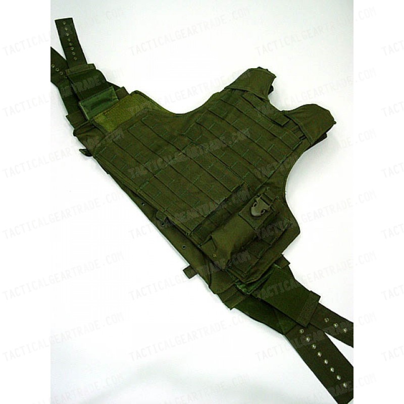 Molle Combat Strike Plate Carrier CIRAS Vest OD