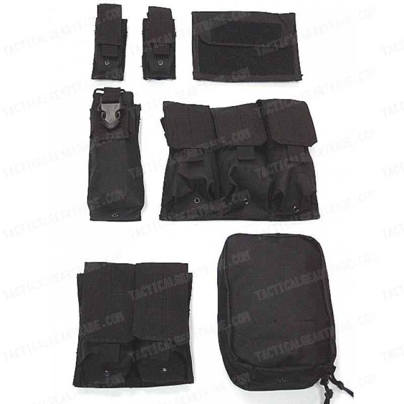 Molle Combat Strike Plate Carrier CIRAS Vest Black