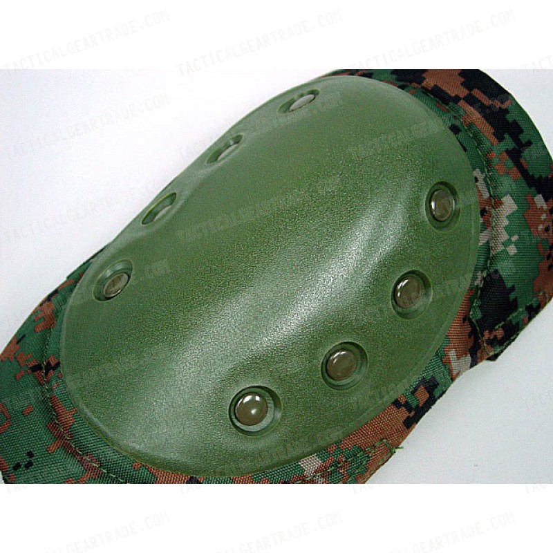 Tactical Knee & Elbow Pads Digital Camo Woodland