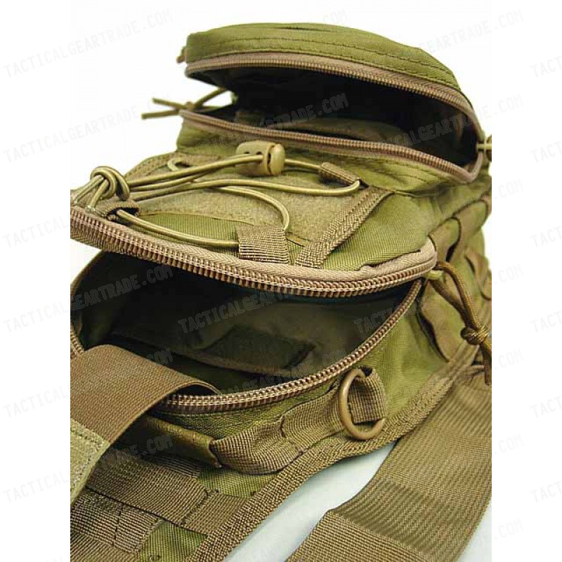 Tactical Utility Gear Shoulder Sling Bag Coyote Brown S