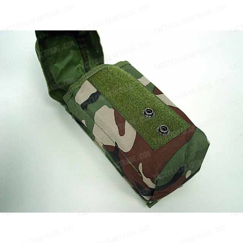 Airsoft Molle Single AK Magazine Pouch Camo Woodland