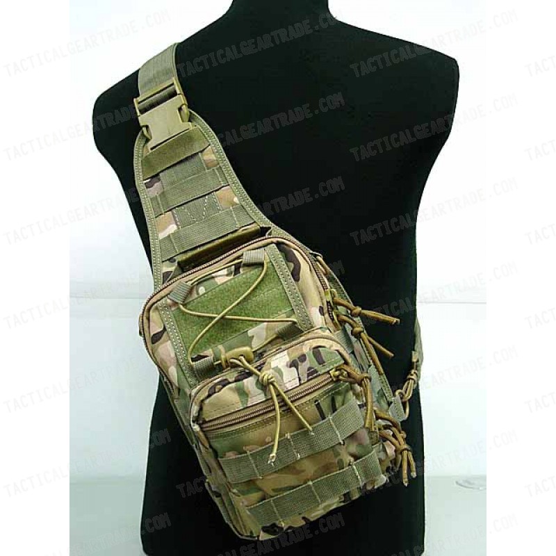 Tactical Utility Gear Shoulder Sling Bag Multi Camo S for $15.74