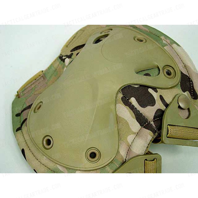 SWAT X-Cap Airsoft Paintball Knee & Elbow Pads Multi Camo