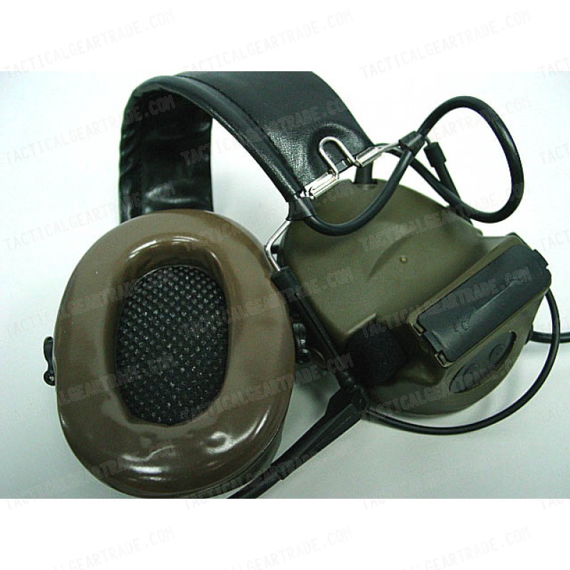 Element Comtac II Style Headset OD for Motorola PTT 2 Pin Radio - Z041 & Z113