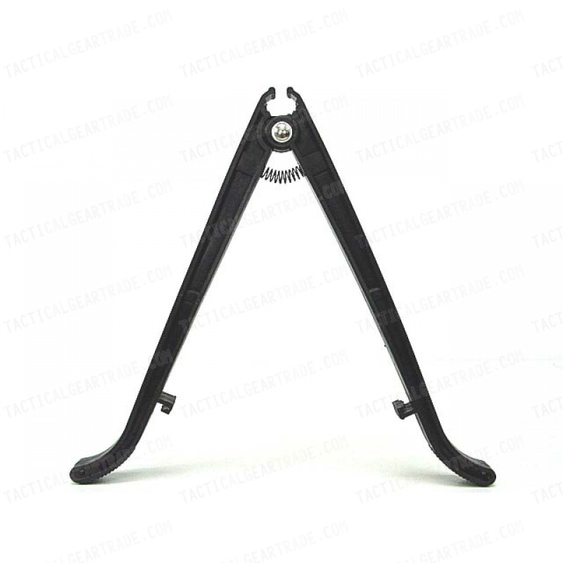 Airsoft Universal Rifle Outer Barrel Bipod ST02 Black